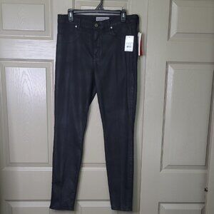 NWT Cookie Johnson Black Wax Skinny Joy Legging Jeans Size 32